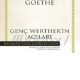 Genç Werther'in Acıları - Goethe - PDF Kitap İndir
