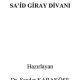 Sa’id Giray Dîvânı - PDF Kitap İndir