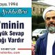 Mü’minin İki Büyük Sevap Kaynağı Vardır - Mahmud Esad Coşan - Cuma Sohbetleri